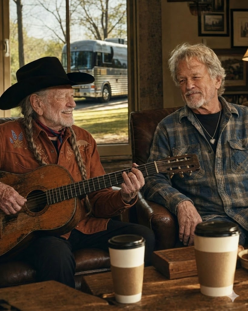 The Morning Willie Nelson Brought a Guitar, Two Coffees, and a Lifetime of Memories to Kris Kristofferson’s Door