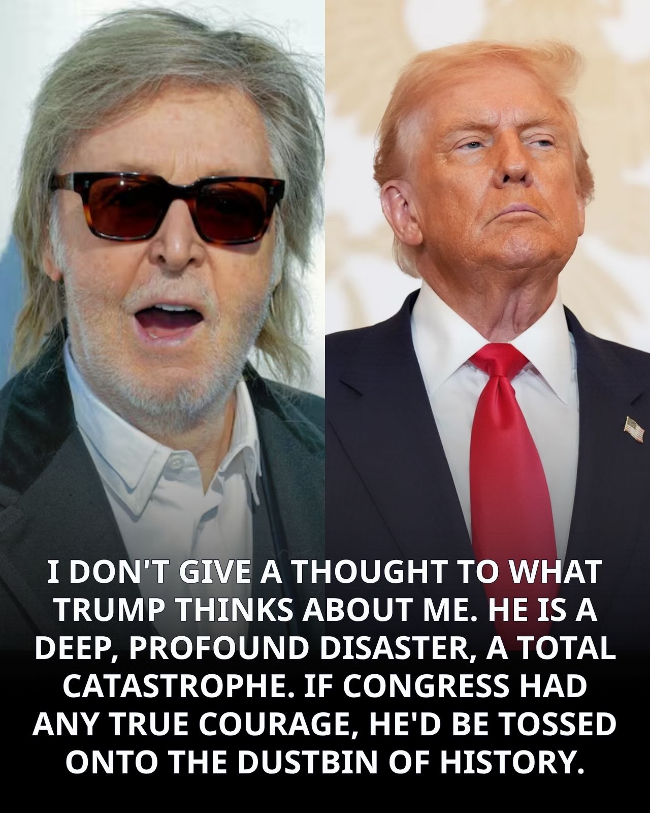PAUL McCARTNEY’S REPORTED STATEMENT TURNS POLITICAL DIVISION INTO A WARNING ABOUT HUMANITY