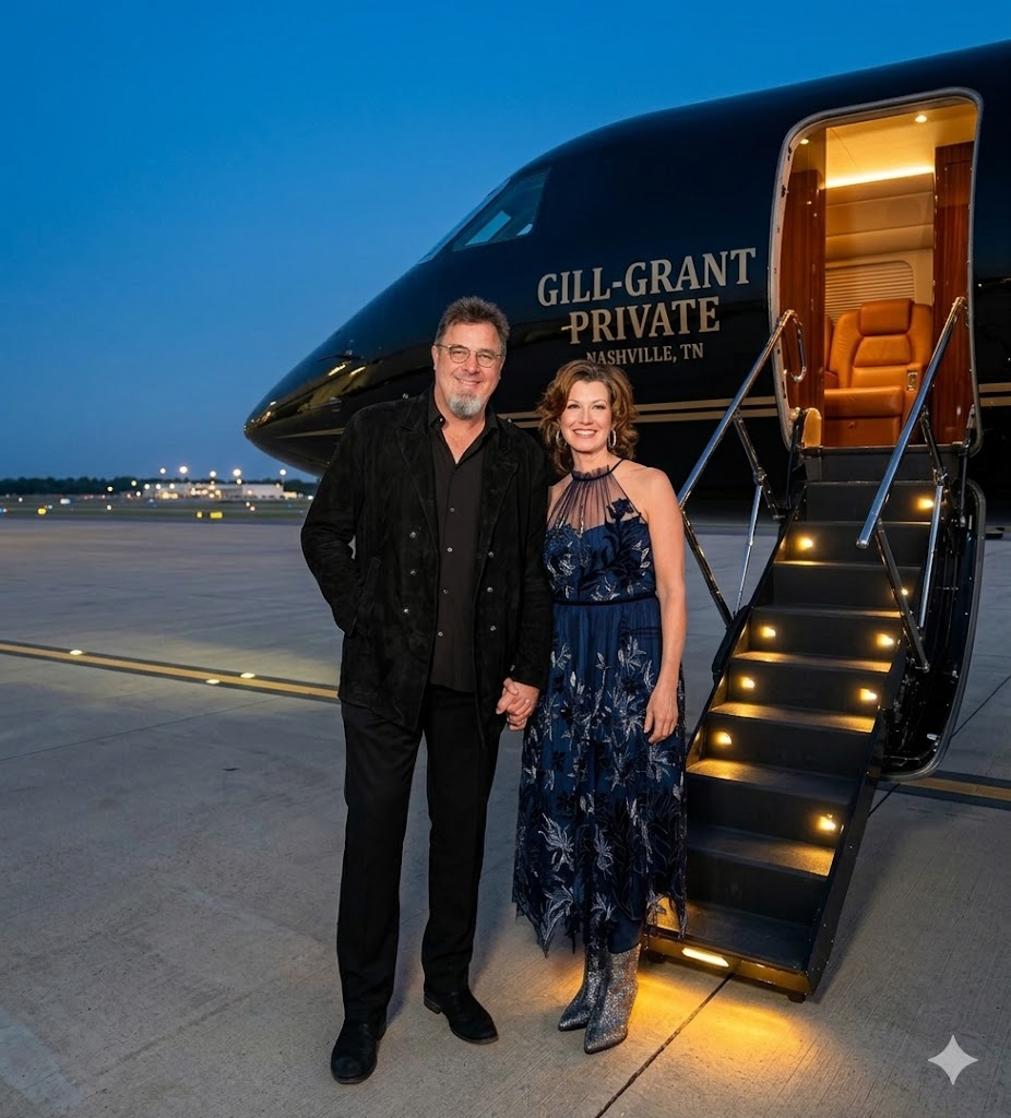 VINCE GILL AND AMY GRANT’S REPORTED “HARMONY SKY” JET TURNS THEIR LOVE STORY INTO A NASHVILLE DREAM ABOVE THE CLOUDS