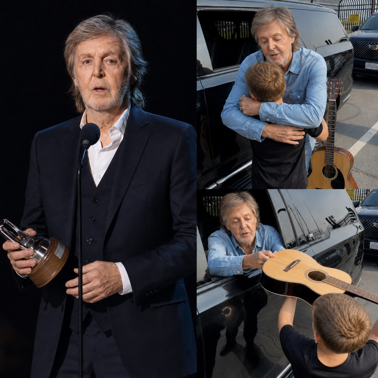 PAUL McCARTNEY’S PARKING-LOT DUET WITH A YOUNG BOY TURNED A QUIET NIGHT INTO A MOMENT FANS WILL NEVER FORGET
