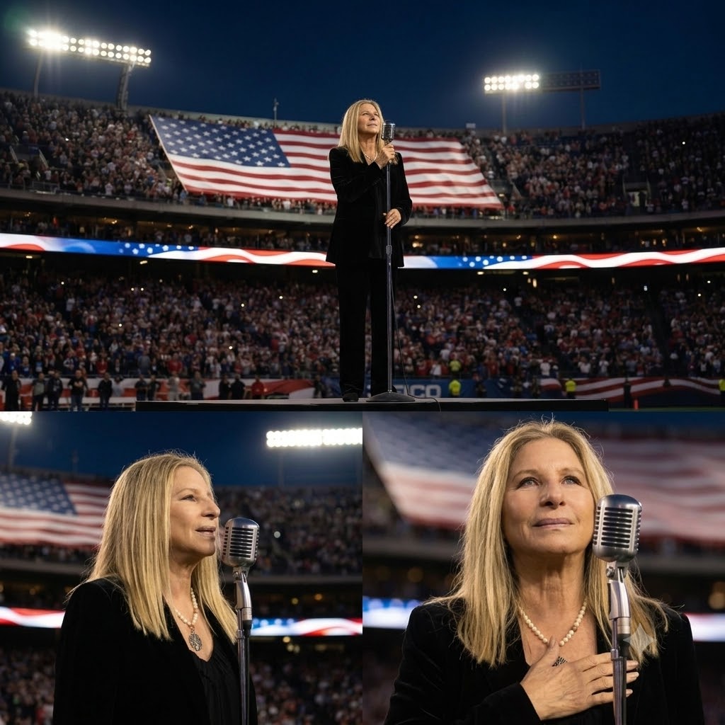 BARBRA STREISAND’S THANKSGIVING ANTHEM TURNED A STADIUM INTO A MOMENT OF SACRED SILENCE