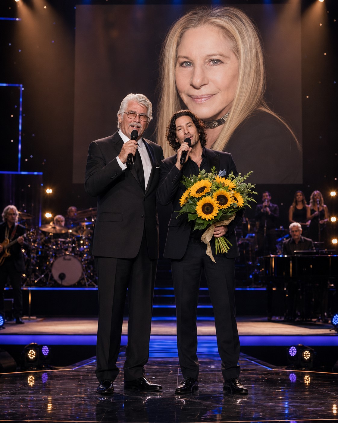 JAMES BROLIN AND JASON GOULD’S TENDER DUET BRINGS BARBRA STREISAND TO TEARS IN A FAMILY TRIBUTE FULL OF LOVE