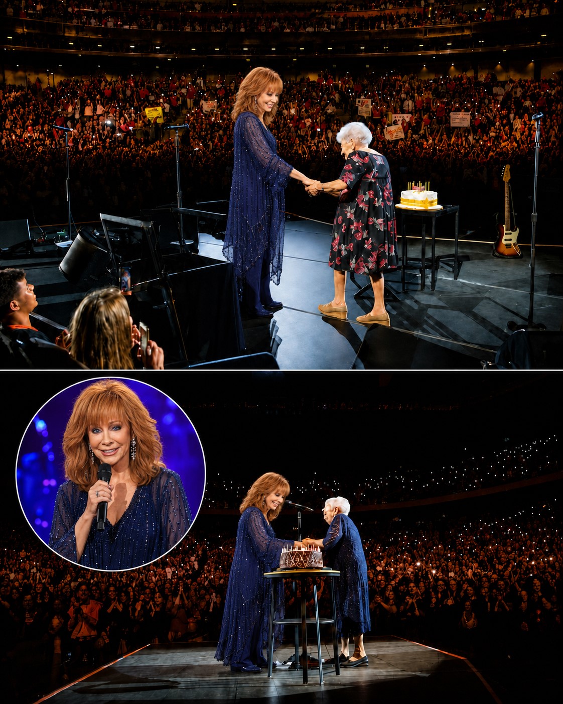 REBA McENTIRE’S BIRTHDAY SURPRISE TURNED A CONCERT INTO A MOMENT OF PURE HUMAN KINDNESS