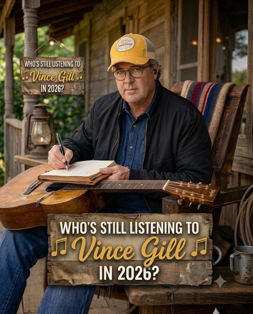 VINCE GILL ISN’T STEPPING AWAY — HE’S STILL WRITING, STILL PLAYING, AND STILL REACHING HEARTS WITH EVERY SONG
