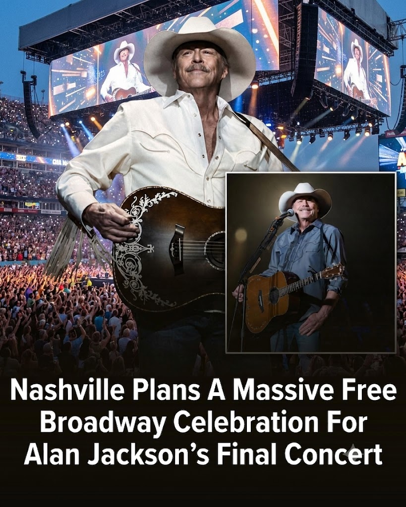 NASHVILLE WILL OPEN LOWER BROADWAY FOR ALAN JACKSON’S FINAL GOODBYE — AND COUNTRY FANS ARE BRACING FOR A NIGHT OF TEARS