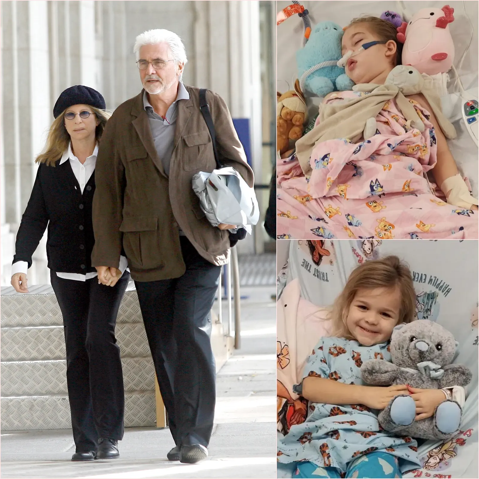 BARBRA STREISAND AND JAMES BROLIN’S REPORTED HOSPITAL VISIT TURNED ONE LITTLE GIRL’S FINAL WISH INTO A MOMENT OF PURE LOVE