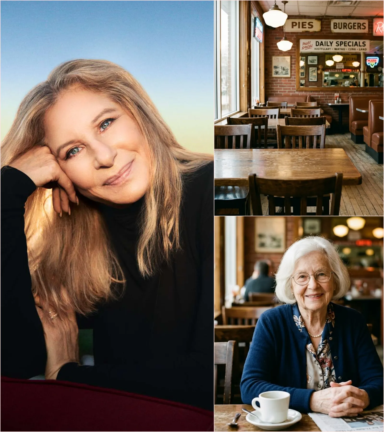 BARBRA STREISAND’S RETURN TO A BROOKLYN DINER HAS FANS CALLING IT A FULL-CIRCLE ACT OF KINDNESS