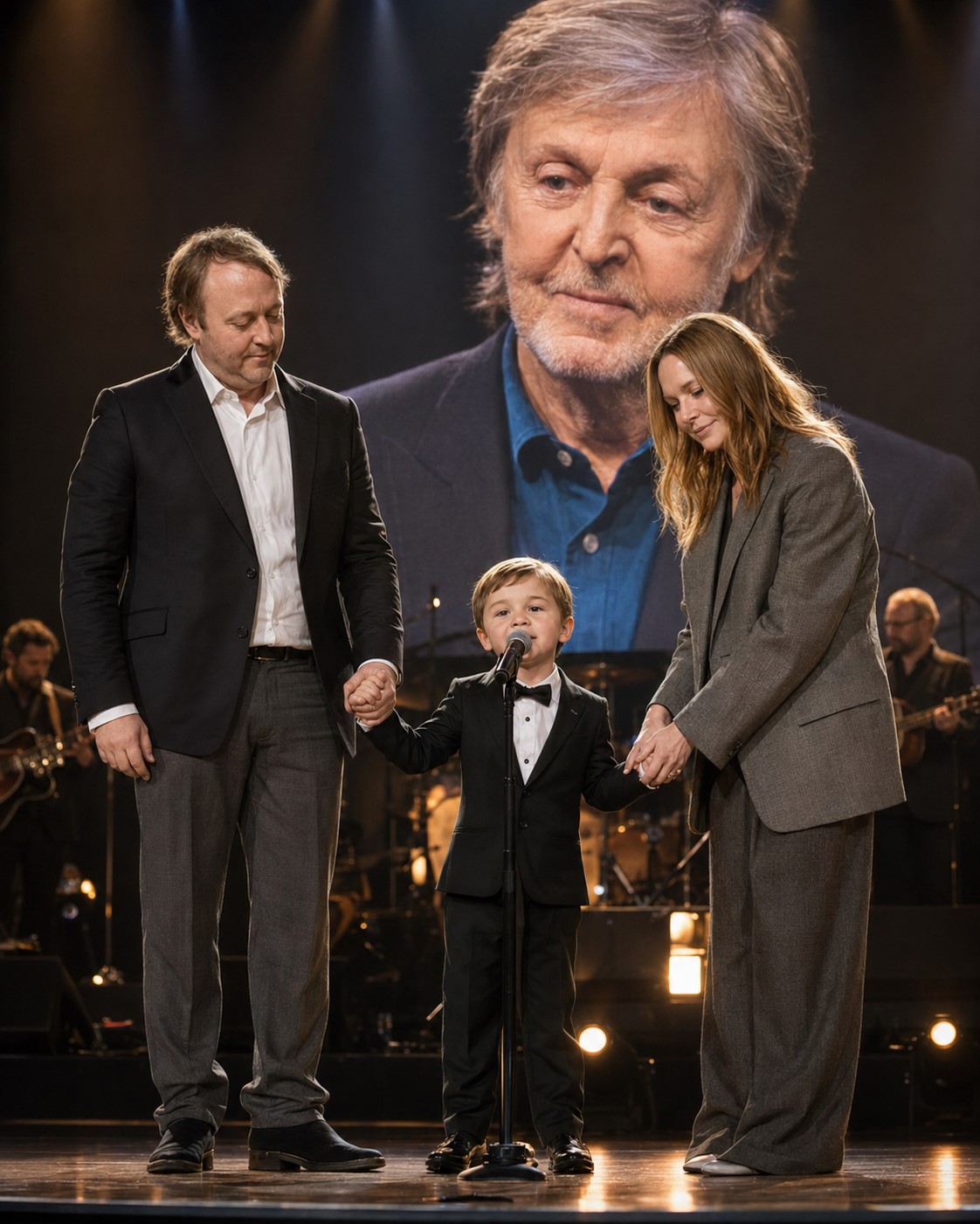 PAUL McCARTNEY MOVED TO TEARS AS STELLA, JAMES, AND HIS YOUNG GRANDSON TURN “LET IT BE” INTO A FAMILY MEMORY