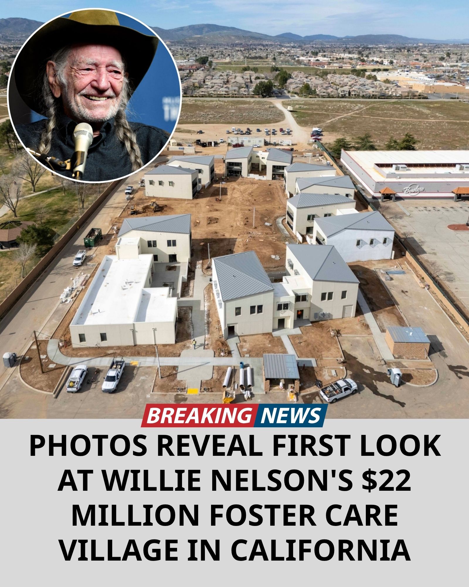 WILLIE NELSON’S REPORTED $22 MILLION FOSTER CARE VILLAGE IN TEXAS HAS FANS CALLING IT A DREAM BUILT FROM LOVE