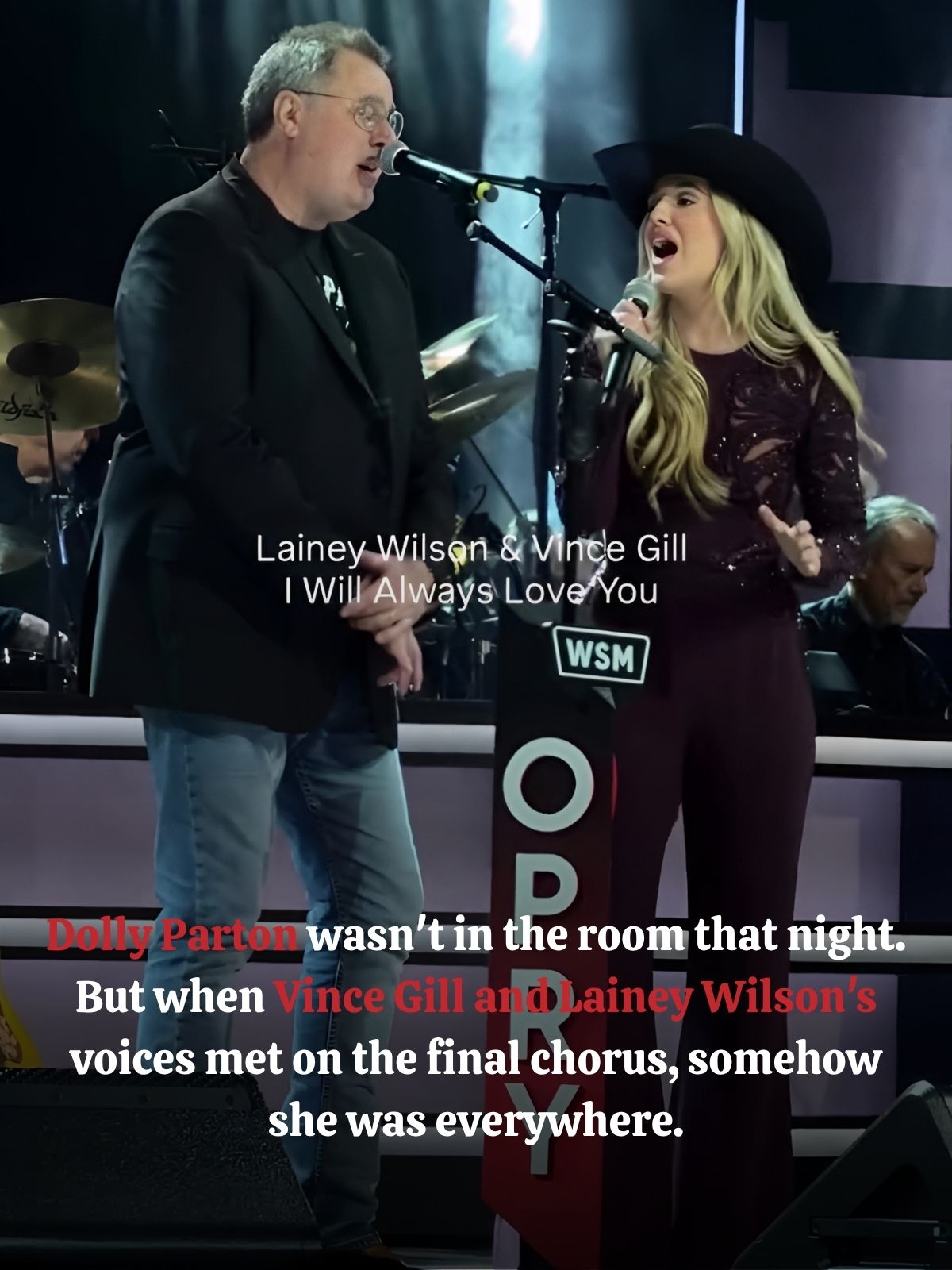VINCE GILL AND LAINEY WILSON’S OPRY TRIBUTE TO DOLLY PARTON TURNED INTO A FINAL CHORUS NO ONE WANTED TO END