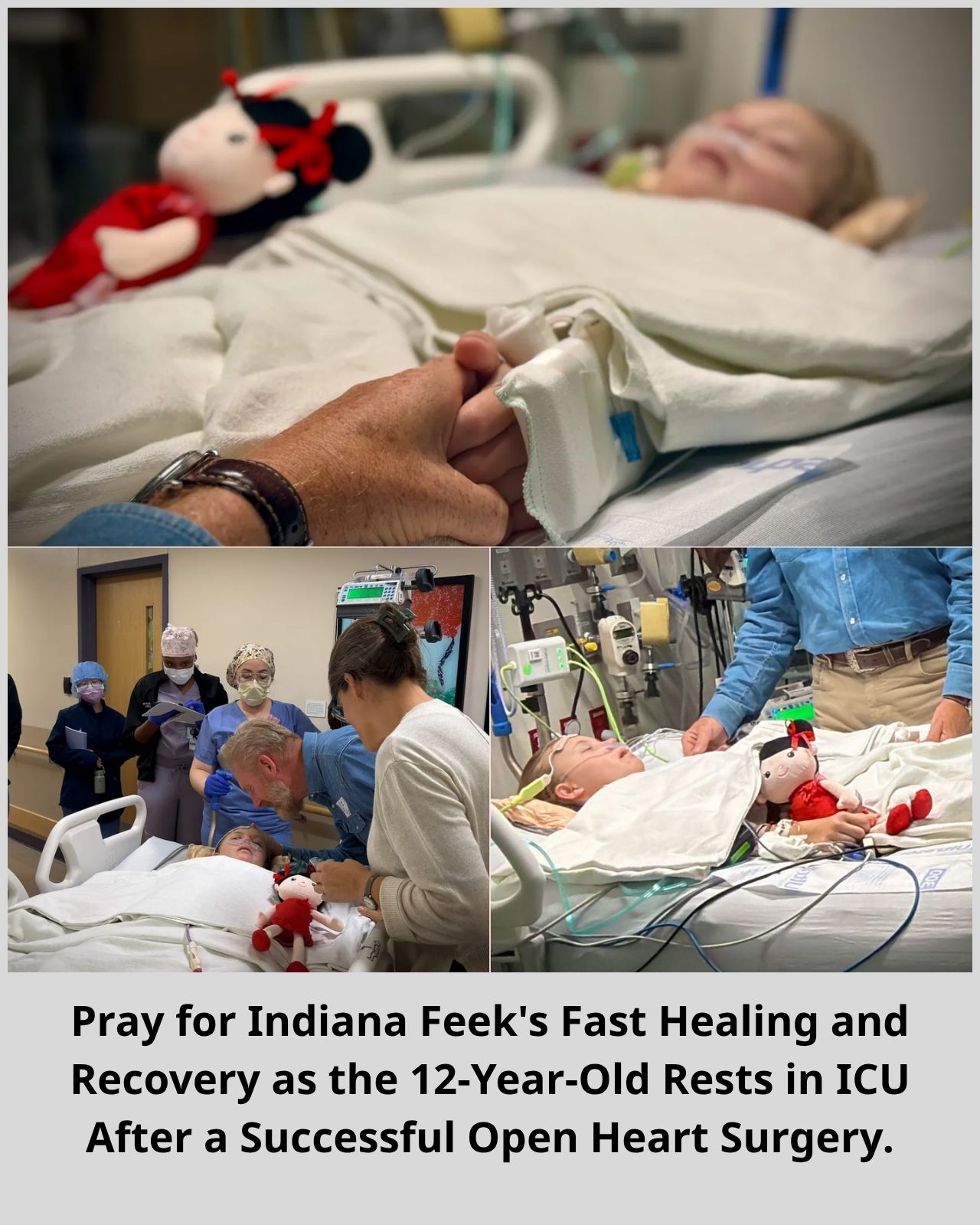INDIANA FEEK’S HEART SURGERY WAS A SUCCESS — AND RORY’S FAMILY IS HOLDING ONTO FAITH THROUGH THE NEXT STAGE OF HEALING