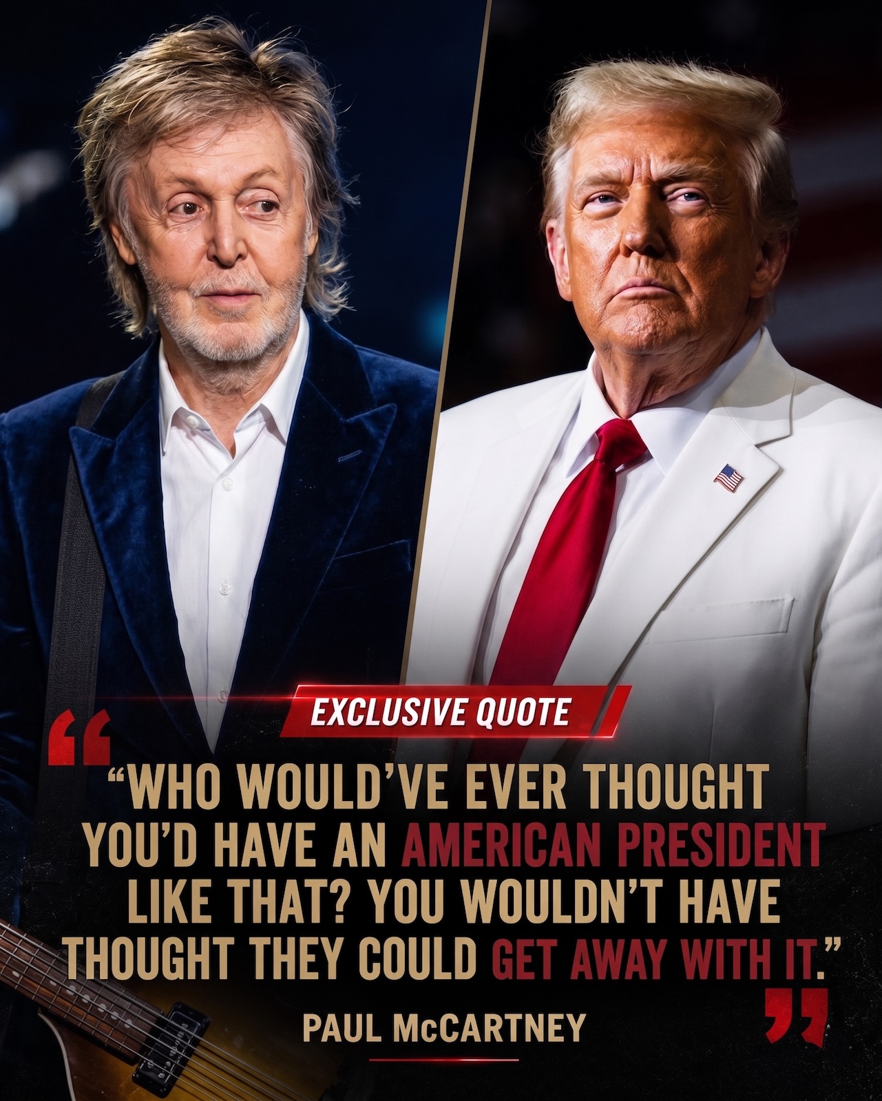 PAUL McCARTNEY’S WARNING ABOUT AMERICA ENDS WITH THE ONE THING HE STILL BELIEVES CAN BRING PEOPLE TOGETHER