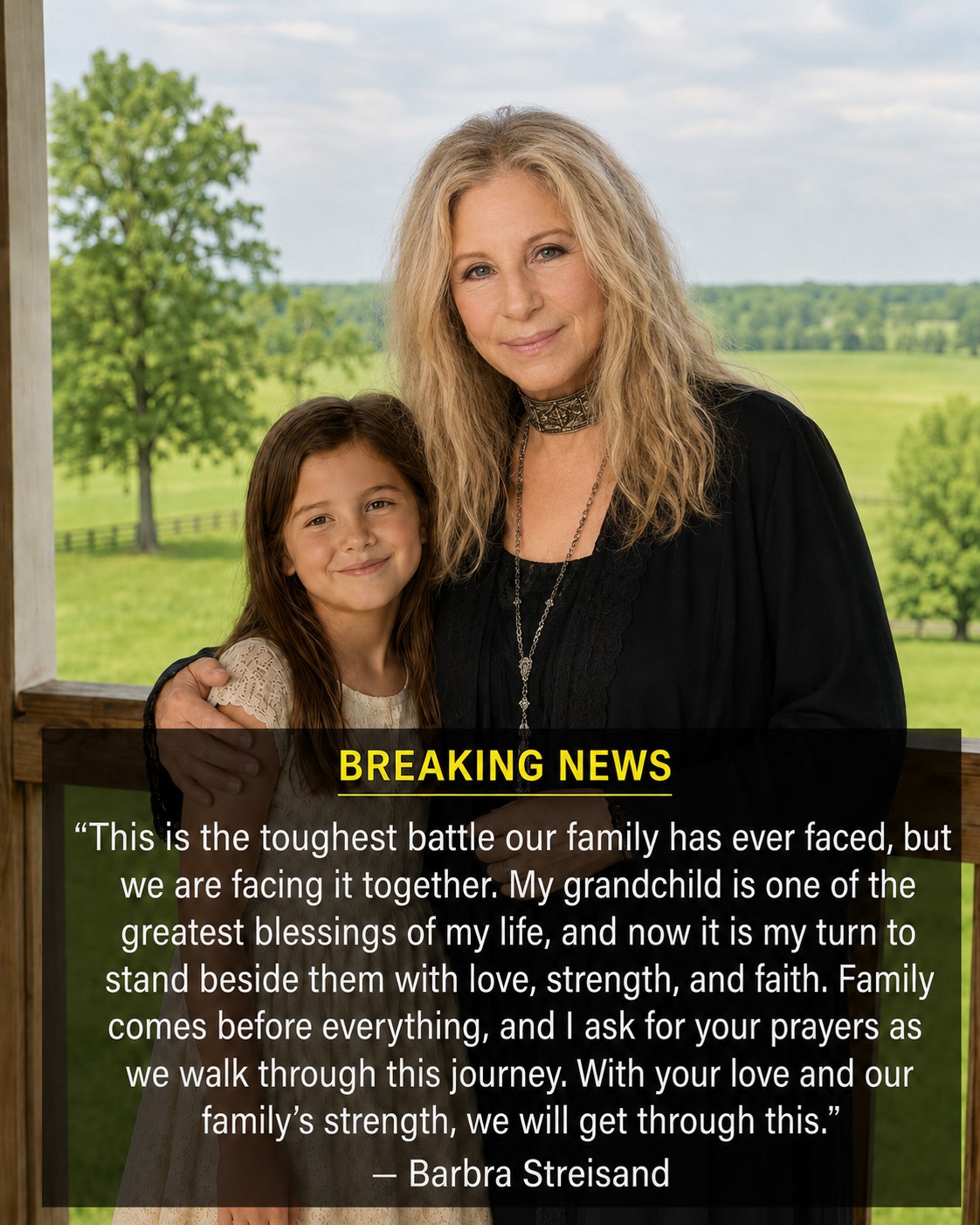BARBRA STREISAND’S REPORTED FAMILY MESSAGE REMINDS FANS THAT EVEN THE GREATEST VOICES NEED LOVE, PRAYER, AND STRENGTH