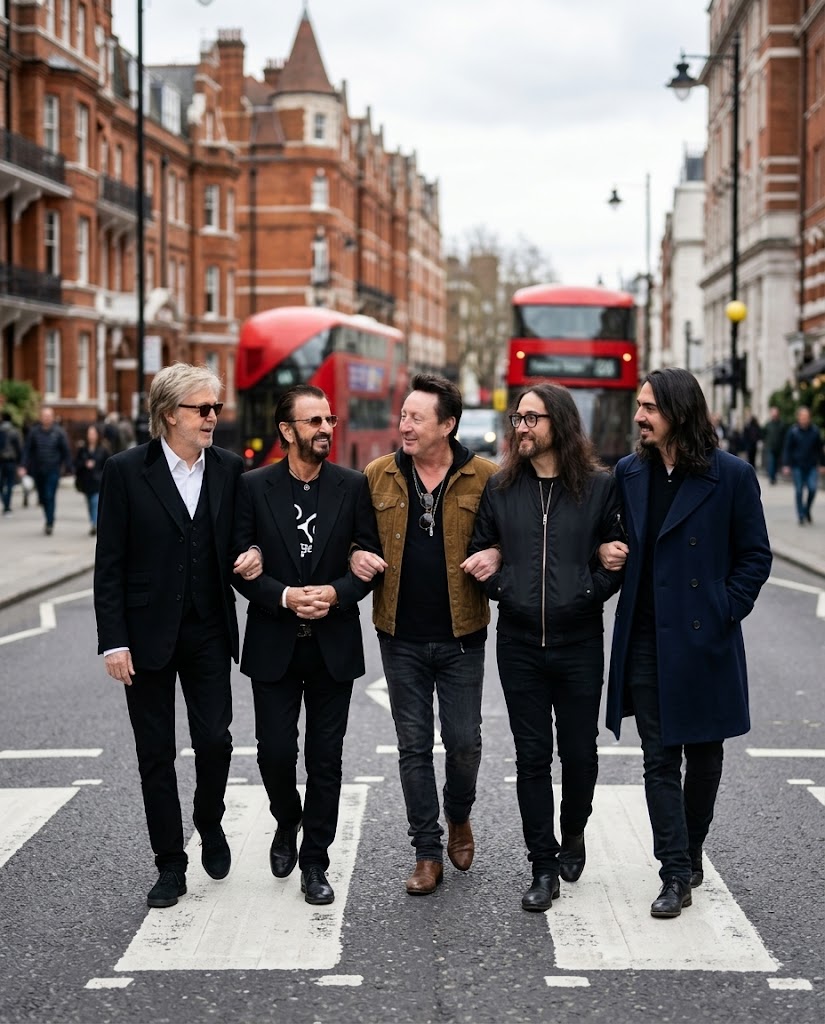 “BACK TO LONDON” REPORTEDLY UNITED FIVE BEATLES HEIRS — AND MADE MUSIC HISTORY FEEL CLOSE ENOUGH TO TOUCH