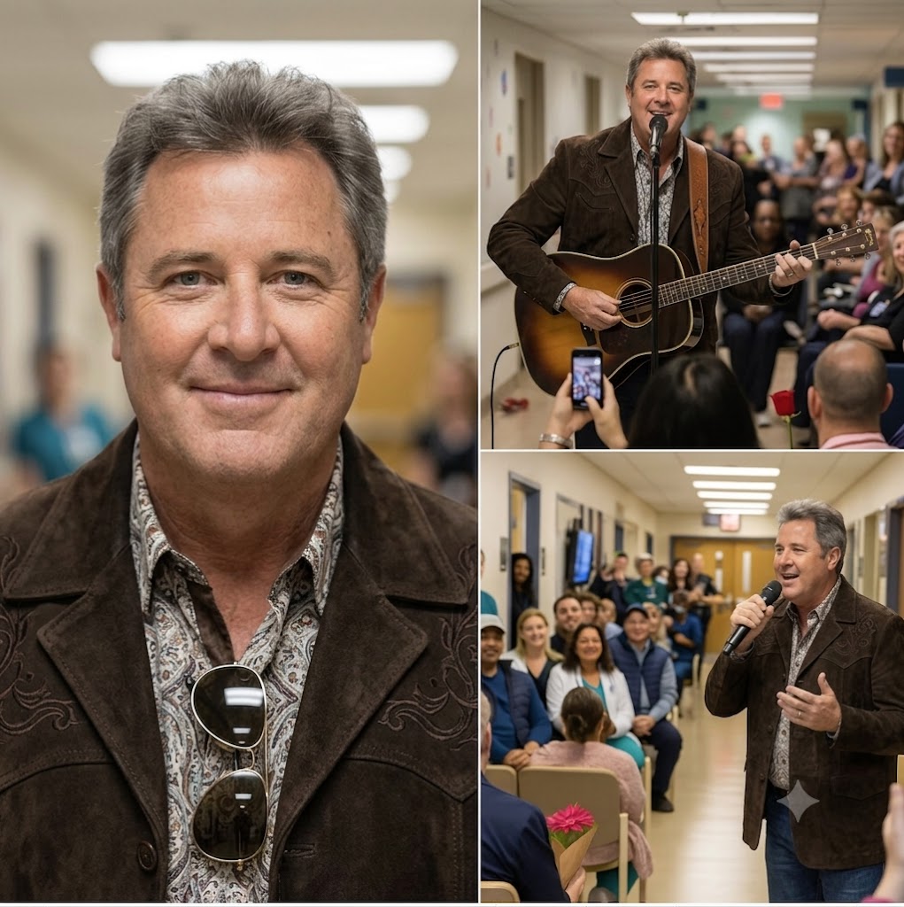 VINCE GILL QUIETLY WALKED INTO A SMALL CANCER FUNDRAISER — THEN 400 GUESTS WITNESSED A MOMENT THEY WILL NEVER FORGET