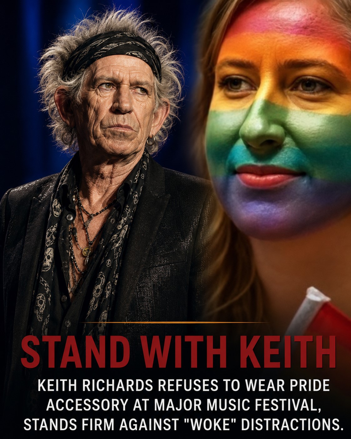 KEITH RICHARDS LET HIS GUITAR ANSWER THE CONTROVERSY — AND THE CROWD COULD NOT LOOK AWAY