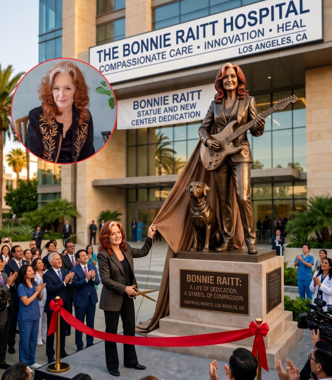 BONNIE RAITT HELPS OPEN A $35 MILLION CANCER CARE CENTER — AND HER MESSAGE IS GIVING FAMILIES NEW HOPE