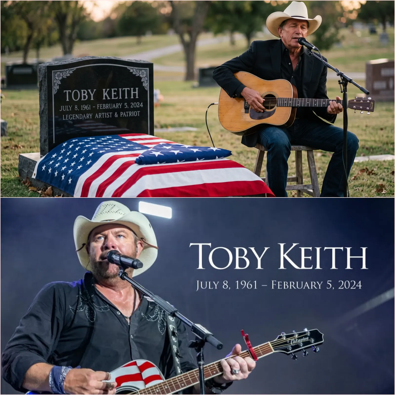 “HE DIDN’T COME TO BE SEEN — HE CAME TO SAY GOODBYE”: GEORGE STRAIT’S QUIET TRIBUTE TO TOBY KEITH IS BREAKING HEARTS