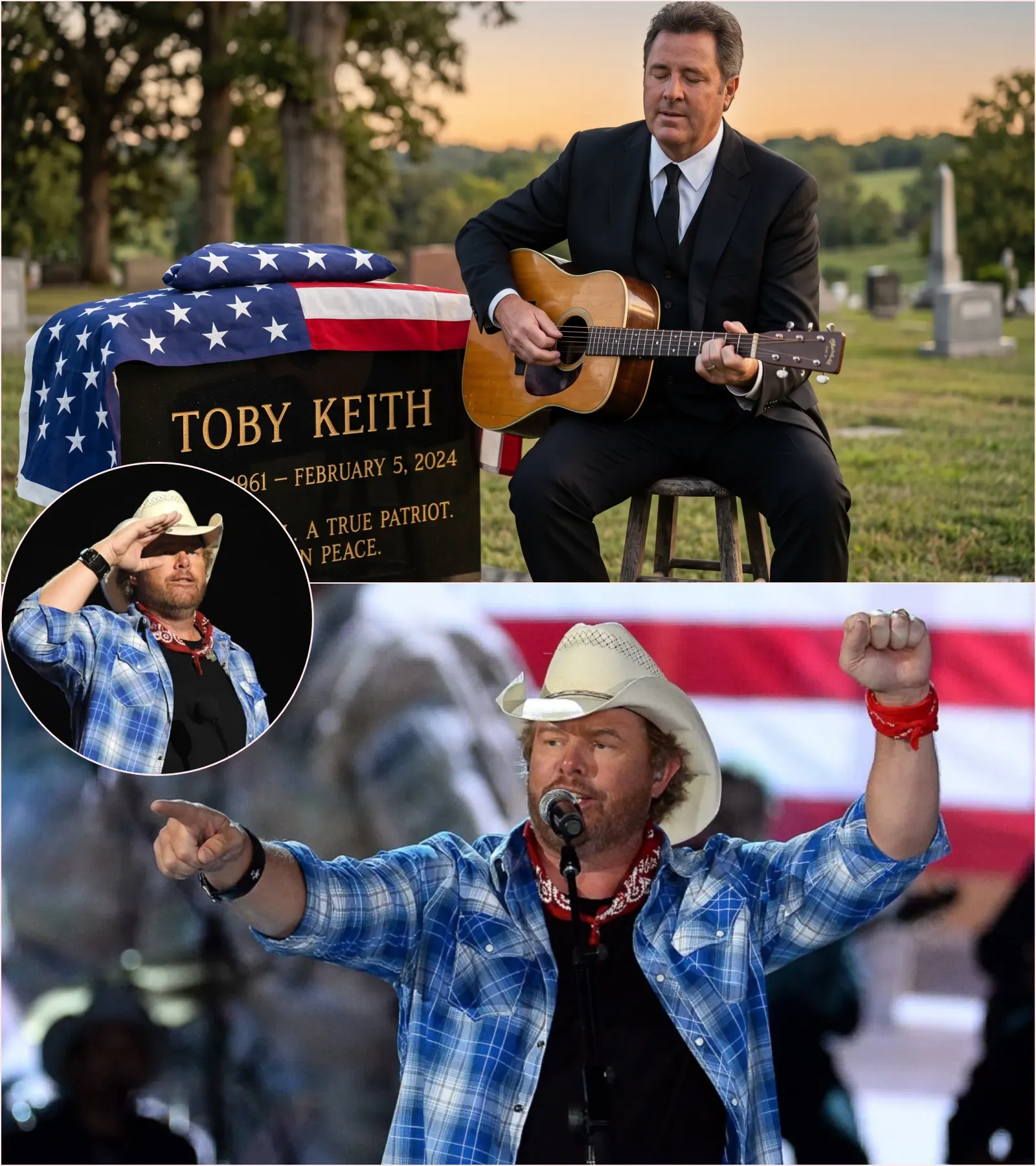 “HE DIDN’T COME TO BE SEEN — HE CAME TO REMEMBER”: VINCE GILL’S REPORTED TRIBUTE TO TOBY KEITH IS BREAKING HEARTS