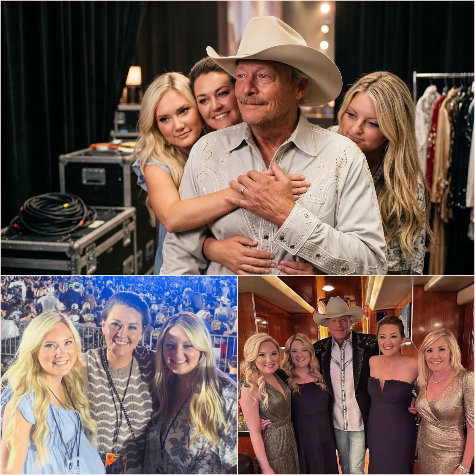 THE FINAL BOW THAT BECAME A FAMILY FAREWELL — ALAN JACKSON’S THREE DAUGHTERS REPORTEDLY LEFT HIM IN TEARS BACKSTAGE