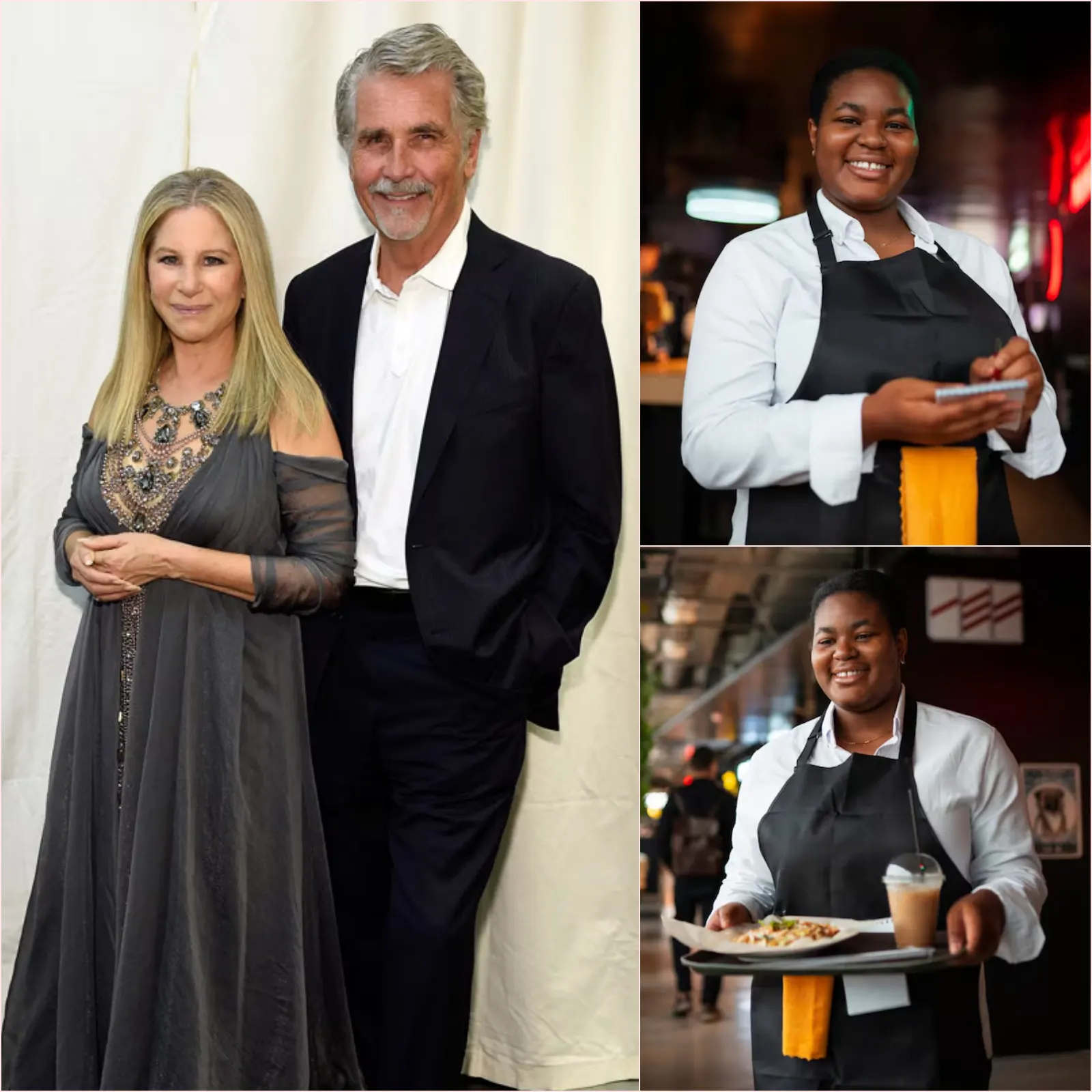 BARBRA STREISAND AND JAMES BROLIN’S REPORTED DINER GESTURE REMINDS FANS THAT KINDNESS CAN CHANGE A LIFE OVERNIGHT