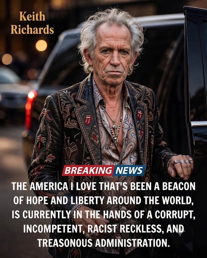 KEITH RICHARDS’ QUIET WORDS ABOUT AMERICA ARE RESONATING FAR BEYOND ROCK ’N’ ROLL — AND DIVIDING FANS