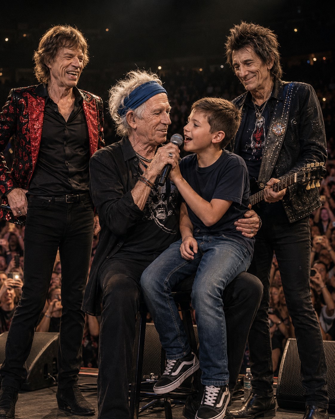 KEITH RICHARDS LIFTED HIS GRANDCHILD ONTO THE STAGE — AND TURNED A ROCK CONCERT INTO A FAMILY LEGACY