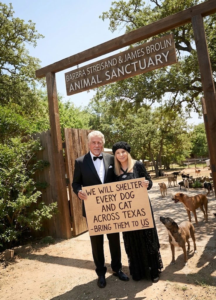 BARBRA STREISAND AND JAMES BROLIN’S REPORTED $15 MILLION SANCTUARY IS MOVING ANIMAL LOVERS — BUT “HARMONY HAVEN” REMAINS UNCONFIRMED