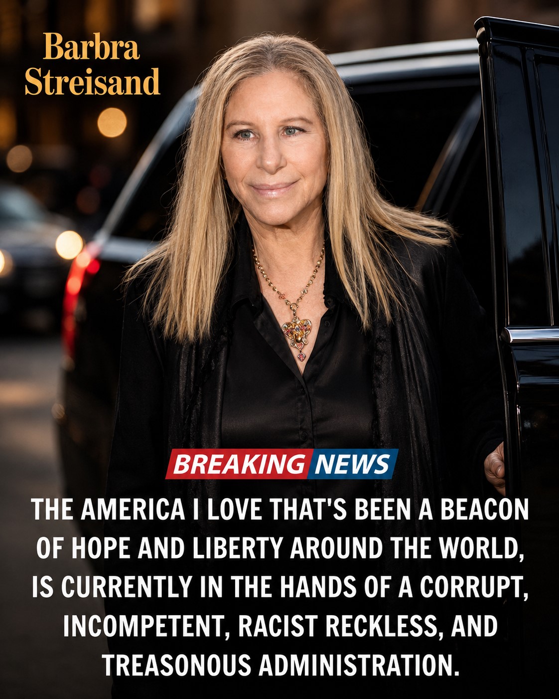 BARBRA STREISAND DIDN’T RAISE HER VOICE — BUT HER QUIET WORDS ABOUT AMERICA CARRIED THE WEIGHT OF A LIFETIME