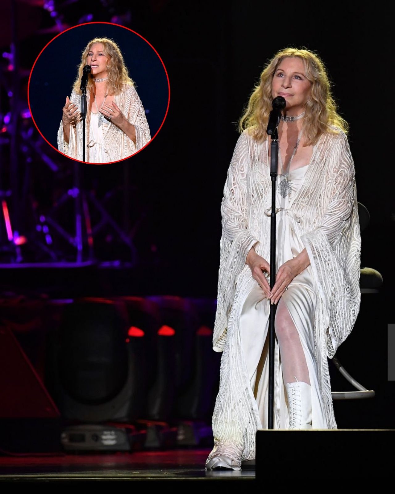 BARBRA STREISAND STOPPED MID-SONG IN LOS ANGELES — AND ONE QUIET LINE LEFT THE ENTIRE ROOM HOLDING ITS BREATH