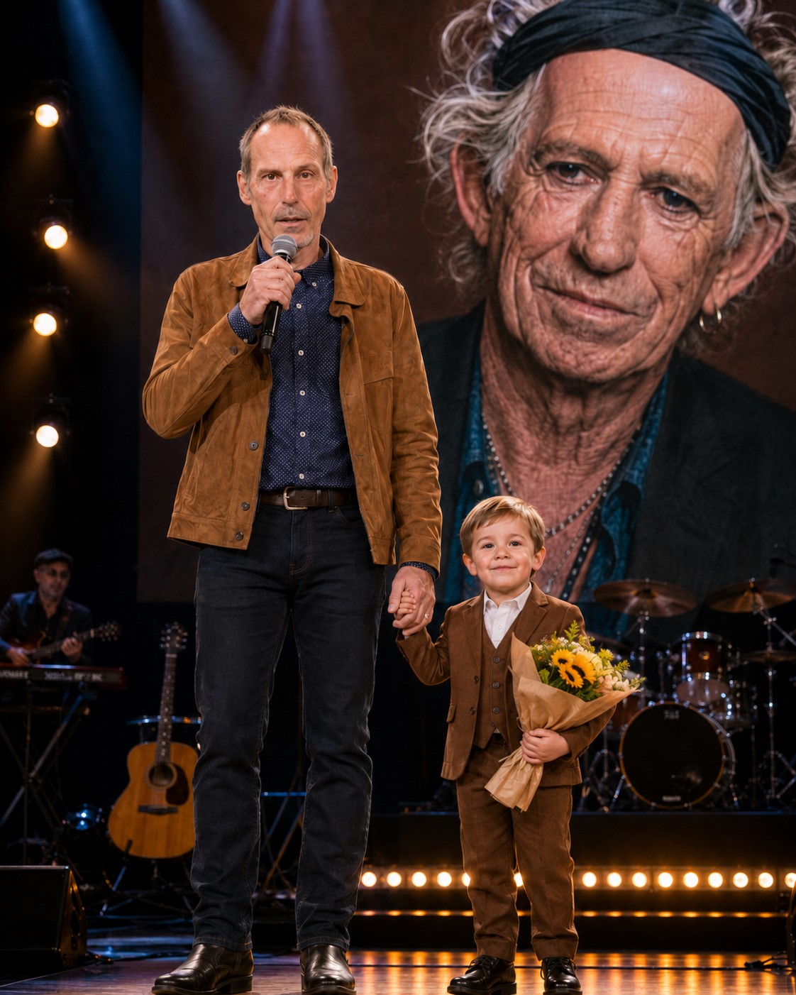 A HEARTBREAKING TRIBUTE: MARLON RICHARDS AND HIS YOUNG SON REPORTEDLY SING “YOU GOT THE SILVER” FOR KEITH — AND HIS REACTION SAYS EVERYTHING