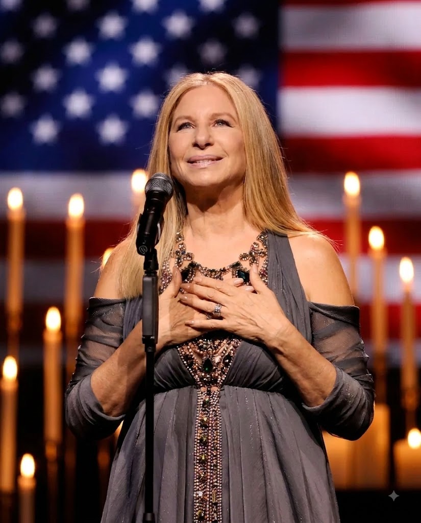 BARBRA STREISAND STOPPED “GOD BLESS AMERICA” MID-SONG — AND THE QUIET WAY SHE RESPONDED REPORTEDLY TURNED CHAOS INTO A MOMENT OF UNITY