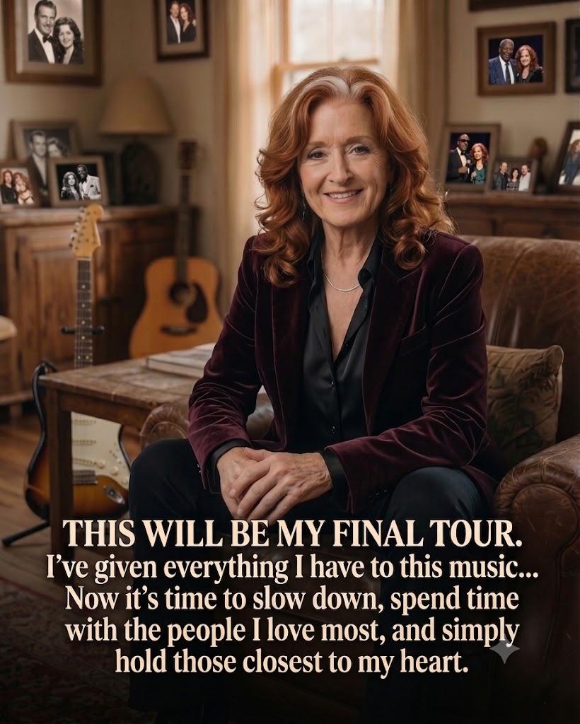 BONNIE RAITT’S REPORTED FINAL TOUR ANNOUNCEMENT LEAVES FANS HEARTBROKEN — “I’VE GIVEN THIS MUSIC EVERYTHING I HAVE”