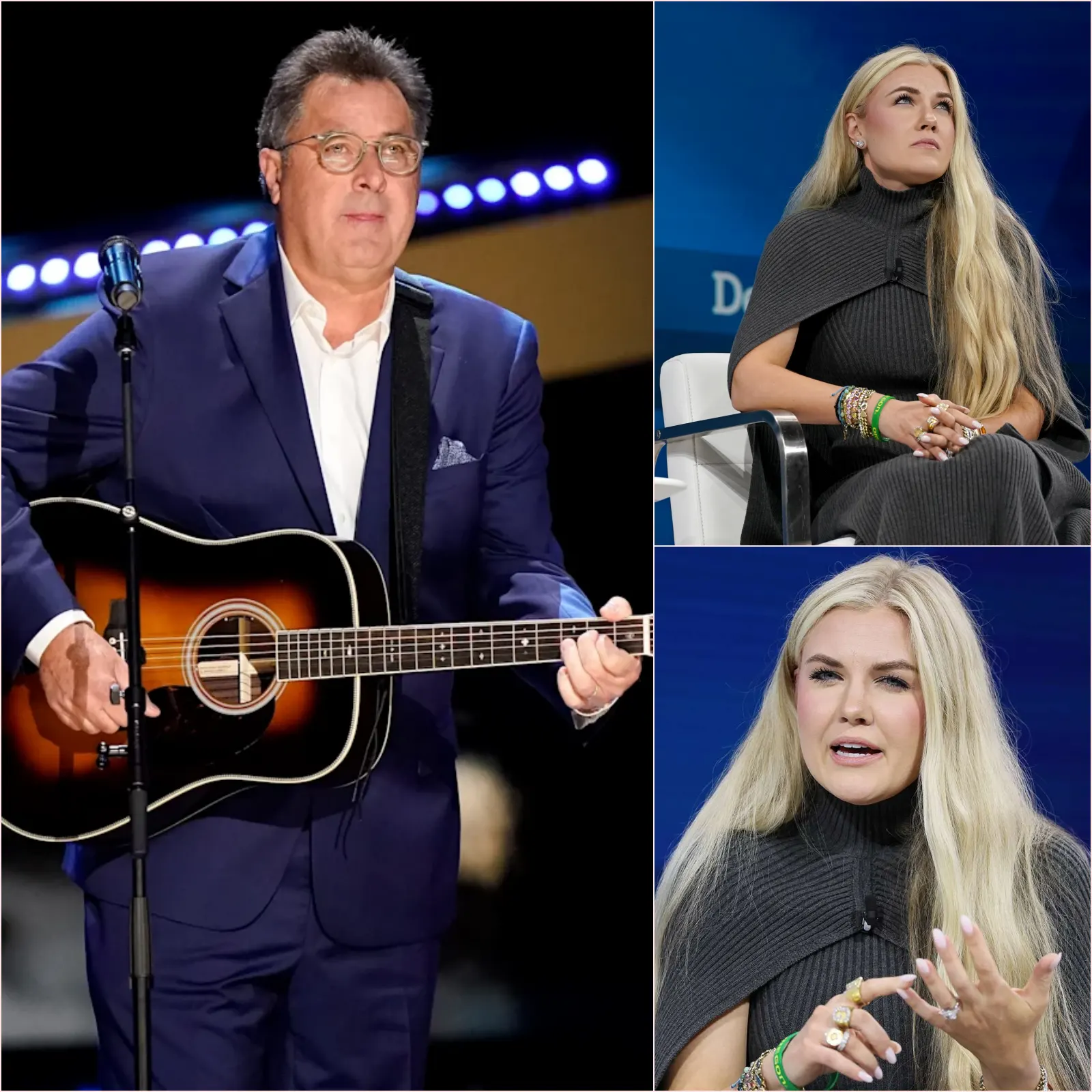 ERIKA KIRK’S REPORTED AGE JAB AT VINCE GILL BACKFIRED — HIS QUIET RESPONSE TURNED AN INSULT INTO A LESSON ABOUT SURVIVAL