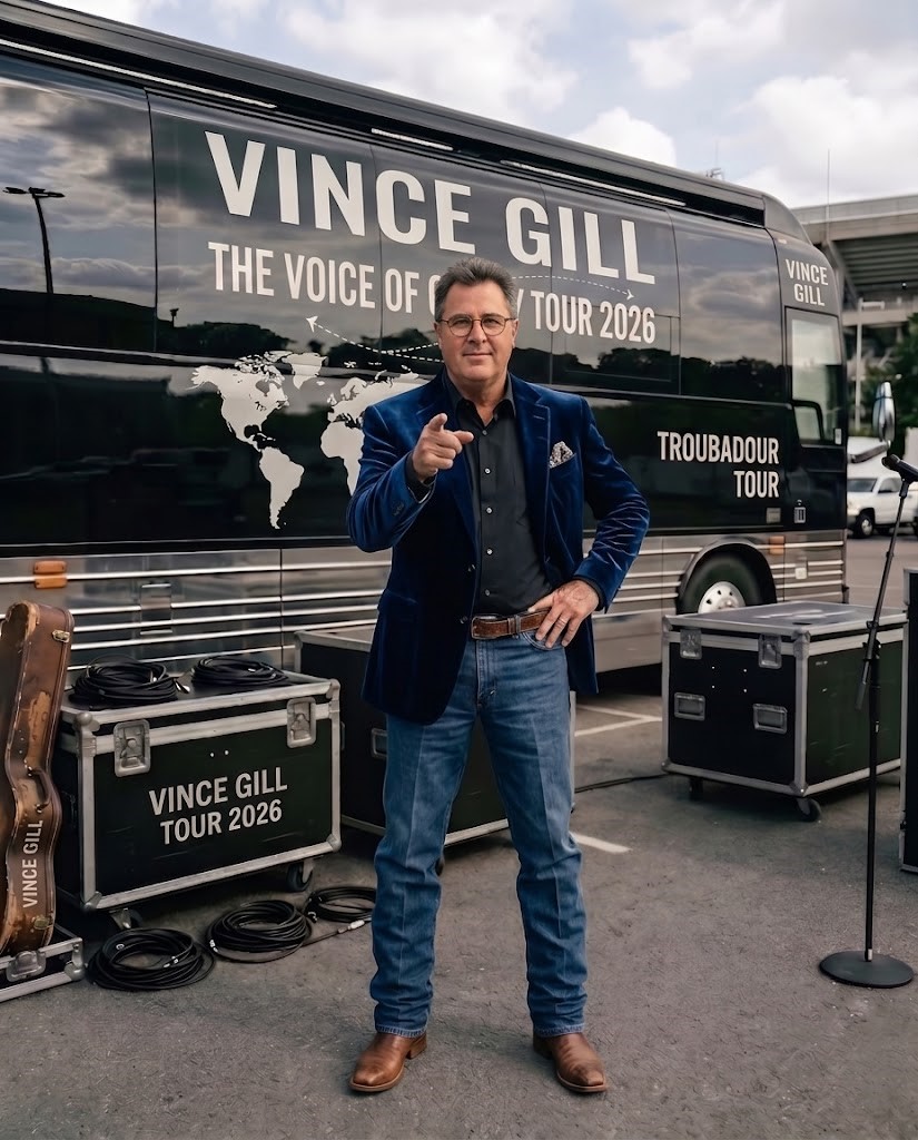 VINCE GILL’S 2026 TOUR IS OFFICIALLY UNDERWAY — AND “50 YEARS FROM HOME” FEELS LIKE FAR MORE THAN ANOTHER RUN OF SHOWS