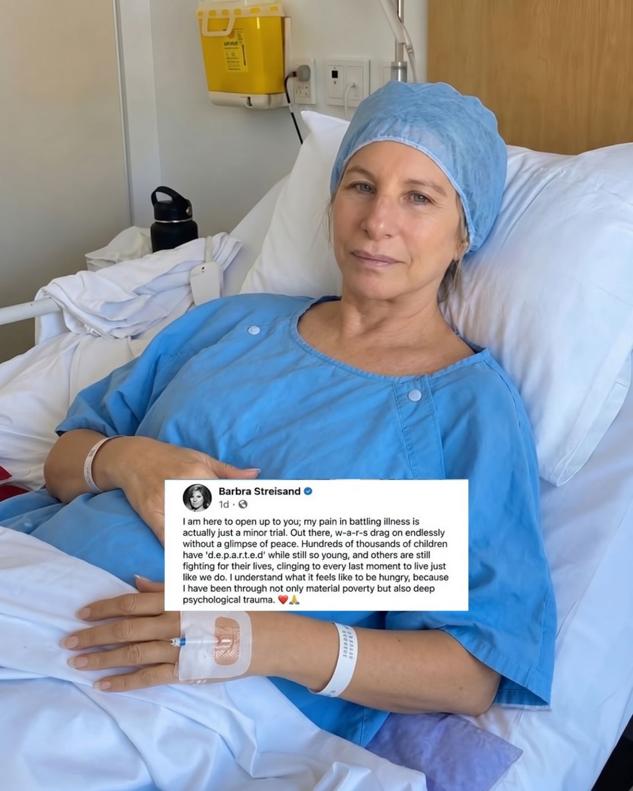 BARBRA STREISAND OPENS UP ABOUT A PRIVATE HEALTH STRUGGLE — BUT HER WORDS ABOUT SUFFERING CHILDREN ARE WHAT LEFT FANS IN TEARS