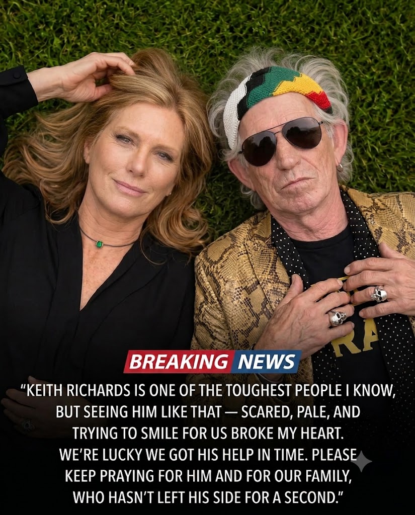 KEITH RICHARDS HOSPITALIZED IN LONDON AFTER A SERIOUS MEDICAL EMERGENCY — FAMILY SAYS “WE’RE LUCKY WE GOT HIS HELP IN TIME”