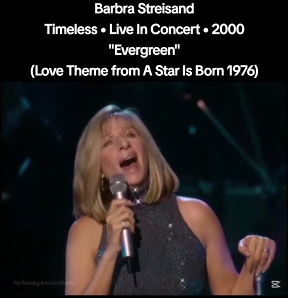 “EVERGREEN” — the love theme from *A Star Is Born* (1976), written by Barbra Streisand and Paul Williams, became something far more than a movie song.